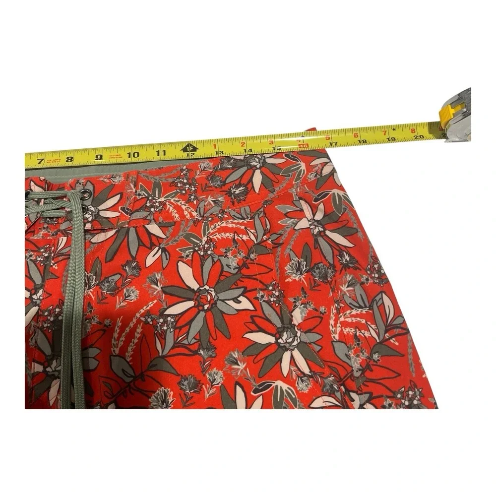 Stio Men's‎ 32 Board Shorts Red Floral Print Lightweight Activewear 16